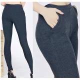 [HCM]Quần Legging Nữ Trơn 2 Túi Xéo