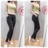 [HCM]Quần Legging Nữ Trơn 2 Túi Xéo
