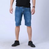 Quần short jean cào ngẫu nhiên cao cấp (Xanh)