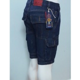 Quần Short Jean Túi Hộp Cao Cấp (Xanh)