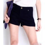 Quân short kaki nữ đen