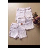 [HCM]Quần short nữ rách kaki(trắng)