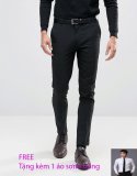 Quần tây nam đen Navi ống côn tặng 1 sơmi trắng