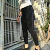 [HCM]Quần thun nữ - legging (Ôm body viền sọc tím)
