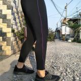 [HCM]Quần thun nữ - legging (Ôm body viền sọc tím)