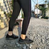 [HCM]Quần thun nữ - legging (Ôm body viền sọc tím)