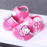 Sandal Bé Gái  Kitty - Size 21 đến 25 - hồng trắng
