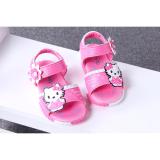 Sandal Bé Gái  Kitty - Size 21 đến 25 - hồng trắng