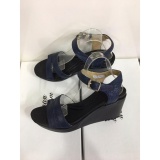 Sandal đế xuồng 8p quai xẻ (Xanh navy)