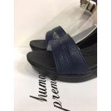 Sandal đế xuồng 8p quai xẻ (Xanh navy)