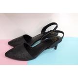 Sandal lazer cut 3 phân MELISSA (Đen)