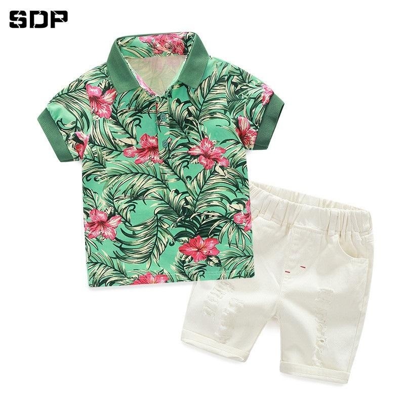 Nơi bán SDP 2017 Mới Trẻ Em Bộ Quần Áo Bé Trai Cotton Áo Quần Ngắn Trẻ Em Bộ cho Bé Trai Mùa Hè Hoạt Hình Quần Áo phù hợp với 2 Màu Sắc 2-6 t-quốc tế