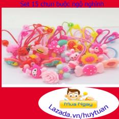 Giá bán Set 15 chun buộc tóc bé gái