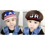 Set 2 băng đô cài tóc dễ thương đáng yêu cho bé trai và gái - sao sọc đỏ - newyork đen