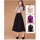 Sét Áo ôm (kem) + Chân Váy Xòe Dài duyên dáng (đen)