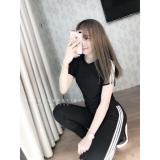 Set Áo Và Quần Dài cao câp - (ĐEN)