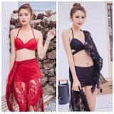 [HCM]SET BIKINI KÈM KHĂN CHOÀNG HOA CAO CẤP BEYEU1688 - BY4292