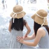 Set mũ cặp mẹ và bé gái DDL8 (Nâu)