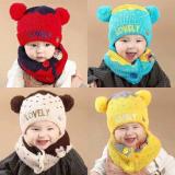 [Hoàn tiền 15%]{XẢ HÀNG} Sét mũ kèm khăn len đáng yêu cho bé