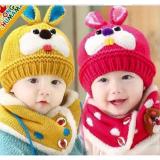 [Hoàn tiền 15%]{XẢ HÀNG} Sét mũ kèm khăn len tai thỏ đáng yêu cho bé
