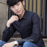 Sơ mi nam trẻ trung, lịch lãm (màu đen)