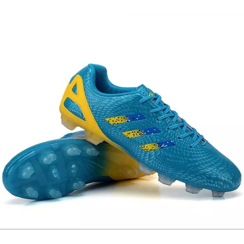 Soccer Shoes Soles Breathable Outdoor Sneakers For Men Football Training Boots (blue) - intl