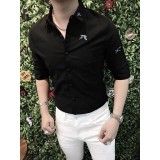 Sơmi quảng châu thêu họa tiết bao chât