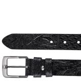 Men's Cowhide Belt Bs11D (Black)