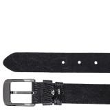 Men's Cowhide Belt Bs11D (Black)