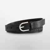 Thắt lưng nữ braided pebble Calvin Klein (Đen)