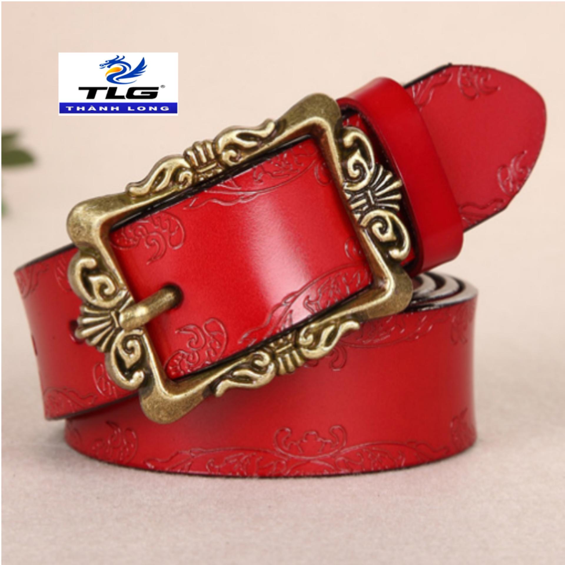 Thắt lưng nữ da thật cao cấp Đồ Da Thành Long TLG 203919 5(đỏ)