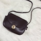 Túi đeo chéo quả bầu mini (Màu Nâu Đỏ)
