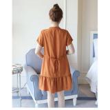 VÁY BẦU ĐUÔI CÁ NÂU ĐẤT