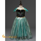 Váy đầm bé gái đầm công chúa anna elsa đính đá GLV046 Cuocsongvang
