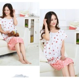 Váy ngủ form suông size lớn hoa hồng - 4xl