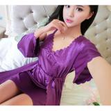 [HCM]Váy ngủ kèm áo choàng DE1700 (hồng)
