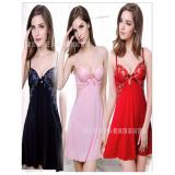 [HCM]Váy Ngủ Tơ Lụa Tô Châu De300 (Đỏ)