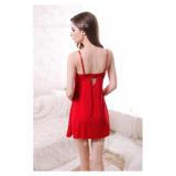 [HCM]Váy Ngủ Tơ Lụa Tô Châu De300 (Đỏ)