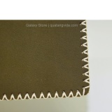 Ví Bóp Nam Nhỏ Handmade Da Bò Thật Galaxy Store GVM06 (Xanh Rêu)