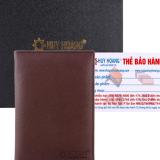 Ví da đựng passport TH9106 màu nâu