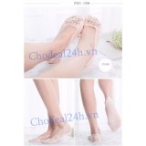 [HCM]Vớ  ren cổ ngắn cao cấp (da)