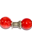Vòng đá san hô đỏ charm phật Di lạc VD593 (Đỏ)