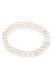 Vòng pha lê charm bạc Tỏi's Accessories VD601 (Kem)