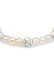 Vòng pha lê charm bạc Tỏi's Accessories VD601 (Kem)