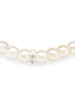 Vòng pha lê charm bạc Tỏi's Accessories VD601 (Kem)