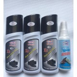 Xi Đánh Giày Hữu Liên 75ml (3 Chai Màu Đen) + Chai Khử Mùi