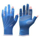 [HCM]zigzag GLV00805- Găng tay Easy-Touch chống nắng UPF50+ (Xanh phối Xám)
