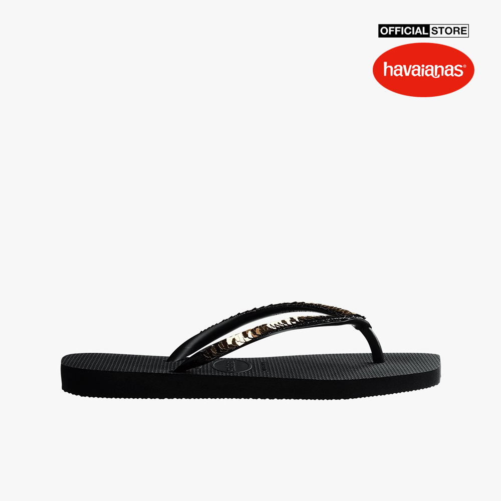 [Deal độc quyền + Voucher đến 125K + Freeship + 20h 04.05 - 07.05] HAVAIANAS - Dép kẹp nữ Slim Square Magic Sequin 4148272-0090
