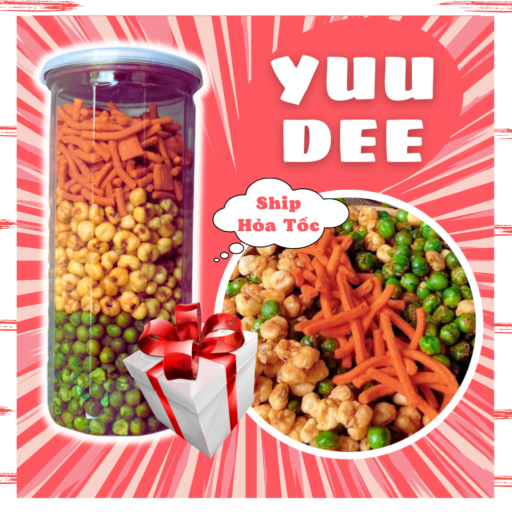 Đậu hà lan mix bắp bimbim que 450g YUUDEE - Đồ ăn vặt Việt Nam - Ăn vặt YuuDee