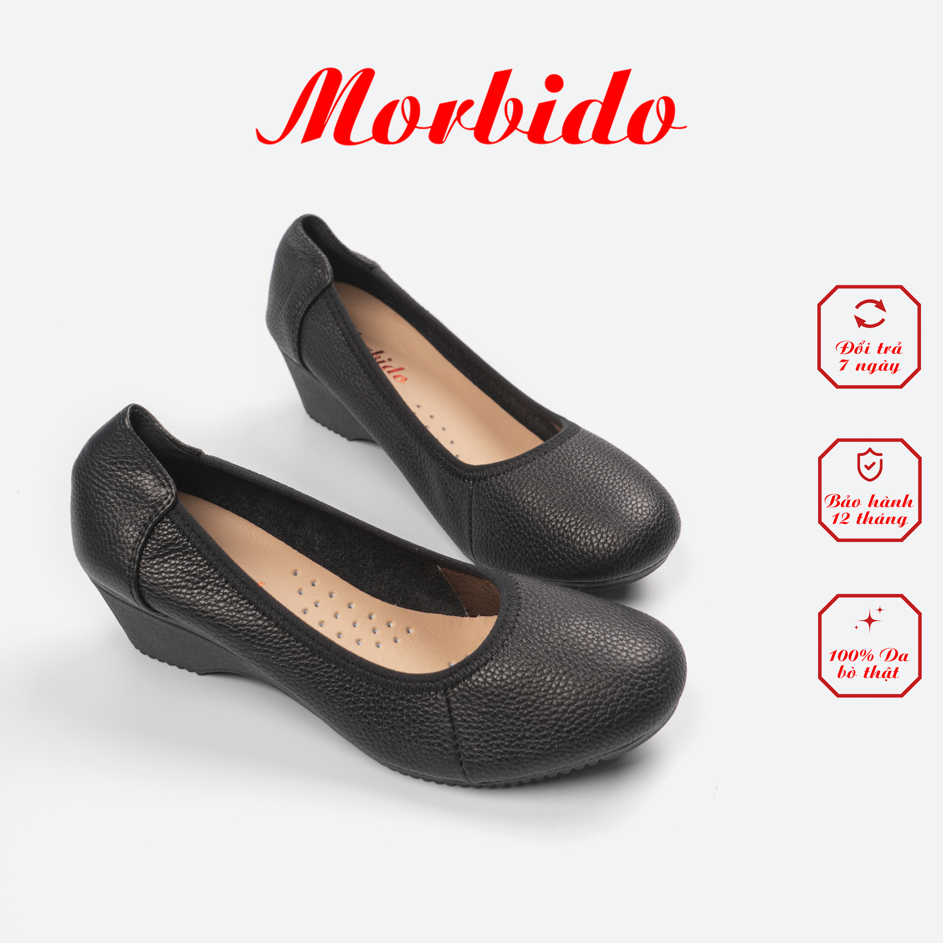 Giày Búp Bê Đế Xuồng MORBIDO M4001 👠GIÁ XƯỞNG👠Giày búp bê Da Bò Thật SIÊU ÊM 👠
